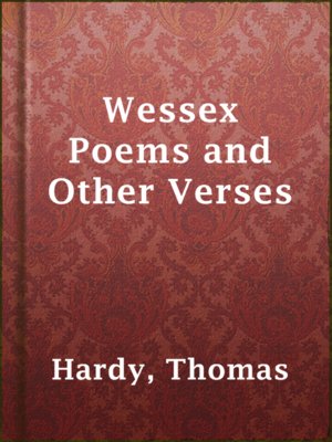 cover image of Wessex Poems and Other Verses
